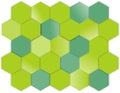 A hexagon puzzle made using corel draw