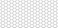 Hexagon seamless pattern. Honeycomb background. Texture with hexagon of honey comb. Black grid of bee. Abstract geometric
