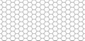 Hexagon seamless pattern. Honeycomb background. Texture with hexagon of honey comb. Black grid of bee. Abstract geometric