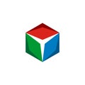 Hexagon Star Logo Template Illustration Design. Vector EPS 10 Royalty Free Stock Photo