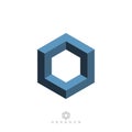 Hexagon symbol, impossible geometric shape