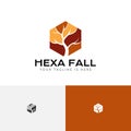 Hexagon Tree Autumn Fall Season Nature Business Logo Royalty Free Stock Photo