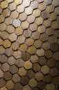 Hexagon wooden mosaic Royalty Free Stock Photo