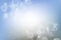 Hexagonal abstract background. Big Data Visualization. Global network connection. Medical, technology, science Royalty Free Stock Photo