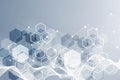 Hexagonal abstract background. Big Data Visualization. Global network connection. Technology hexagons structure or Royalty Free Stock Photo
