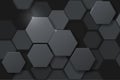 Hexagonal abstract metal background Royalty Free Stock Photo