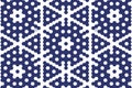 Hexagonal abstract pattern in midnight blue, creating a geometric hexagon mosaic with a modern digital layout. Abst