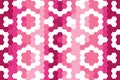 Hexagonal circle pattern in dark pink featuring abstract hexagon rings with gradient effect. Digital texture concep