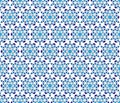 Hexagonal crystal snowflakes winter pattern Royalty Free Stock Photo