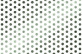 Hexagonal dot pattern in sage green with structured geometric alignment. Abstract modern texture concept Royalty Free Stock Photo