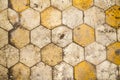 Hexagonal floor for backgrounds