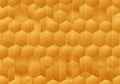 Hexagonal geometric pattern featuring a three-dimensional Royalty Free Stock Photo
