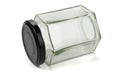 Hexagonal Glass Jar Royalty Free Stock Photo