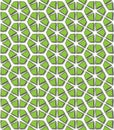 Hexagonal green abstract patterns Royalty Free Stock Photo
