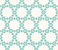 Hexagonal grid texture. Vector seamless pattern in turquoise and beige. Elegant design Royalty Free Stock Photo