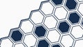 Hexagonal Honeycomb Pattern, Abstract Geometric Background, vector design Generative AI Royalty Free Stock Photo