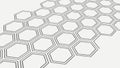 Hexagonal Honeycomb Pattern Abstract Grid Background, vector design Generative AI Royalty Free Stock Photo