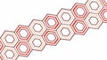 Hexagonal Honeycomb Pattern Background Element, vector design Generative AI Royalty Free Stock Photo