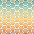 Hexagonal honeycomb pattern gradient geometric Royalty Free Stock Photo