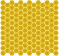 Hexagonal honeycomb pattern â minimalist geometric gold and white background - vector Royalty Free Stock Photo