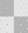 Hexagonal lace seamless pattern Royalty Free Stock Photo