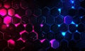 A hexagonal nanogrid. A molecular structure of linked honeycombs. A neural network. The concept of nanotechnology and