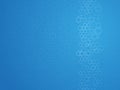 Hexagonal outline abstract blue background