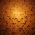 Hexagonal pattern featuring an array of three-dimensional hexagons in shades of Royalty Free Stock Photo
