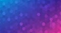 Hexagonal pattern with a gradient background transitioning from blue to pink. Each Royalty Free Stock Photo