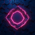 A hexagonal pattern of interconnected tiles forms the background of this image, with Royalty Free Stock Photo