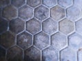 Hexagonal pattern of pavings Royalty Free Stock Photo