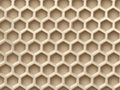 Hexagonal Pattern: Regular array of connected, raised hexagons on a solid background Royalty Free Stock Photo
