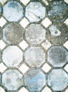 Hexagonal paving blocks pattern Royalty Free Stock Photo