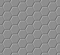 Hexagonal paving slabs. Seamless pattern