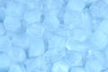 Hexagonal pieces of melted blue ice, background