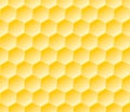 Hexagonal seamless geometric pattern with honeycombs