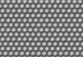 Hexagonal seamless pattern. Greyscale. Industrial texture, vector. Royalty Free Stock Photo