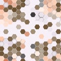 Hexagonal seamless pattern. Repeating geometric Royalty Free Stock Photo