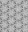 HEXAGONAL SPIRAL LINES. GEOMETRIC SEAMLESS VECTOR PATTERN