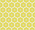 hexagonal star pattern yellow-gray Royalty Free Stock Photo