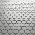 Hexagonal tile pattern isolated on white background Royalty Free Stock Photo