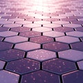 Abstract Purple Hexagon Background Texture Royalty Free Stock Photo