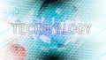 Hexagonal and tringle future technology concept abstract background Royalty Free Stock Photo