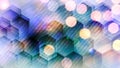 Hexagonal and tringle future technology concept abstract background Royalty Free Stock Photo