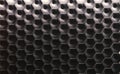 Hexagonal wall texture surface. Gray gradient abstract pattern background.