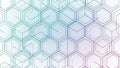 The hexagons are arranged in a tessellating fashion, creatin Royalty Free Stock Photo