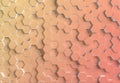 Hexagons background pattern on textured metallic surface. Abstract hexagonal honeycomb graphic wallpaper 3D rendering Royalty Free Stock Photo