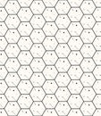 Hexagons gray vector simple seamless pattern