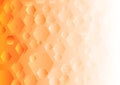 Hexagons Texture in Gradating Orange Background Royalty Free Stock Photo