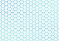 Vector White Hexagons Texture in Gradating Blue Background